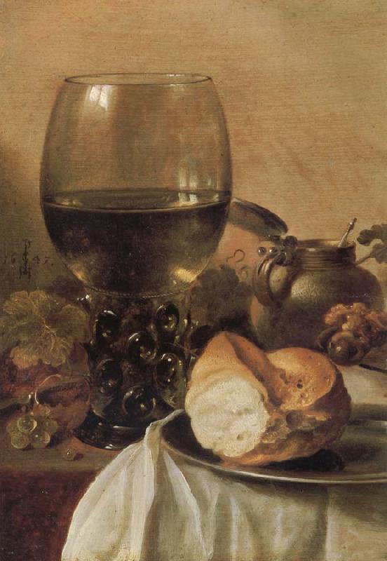 Pieter Claesz Still Life with Ham oil painting picture